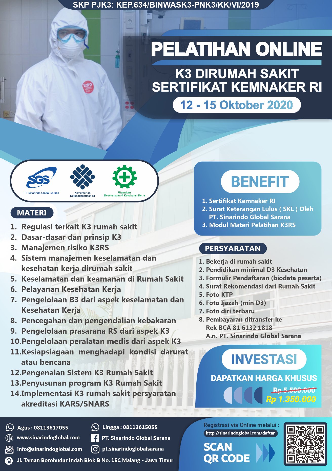 Pelatihan Ahli K3 Umum - PT. Sinarindo Global Sarana